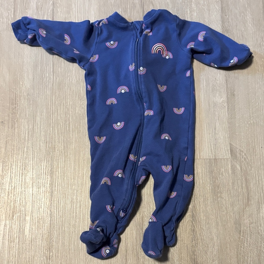 Pekkle Blue Rainbow Kids One Piece